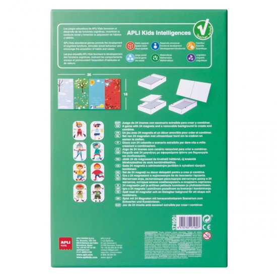 Joc creativ cu magneti Apli, tematica anotimpuri