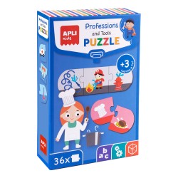 Puzzle Apli, 36 piese, profesii si unelte