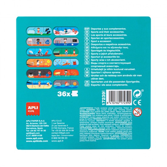 Puzzle Apli, 36 piese, tematica Sport