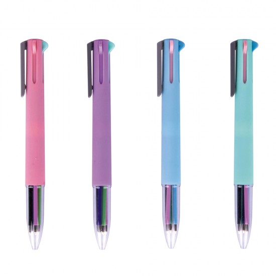 Display pixuri cu mecanism Apli 4 in 1, culoare corp pastel, 20 bucati/set