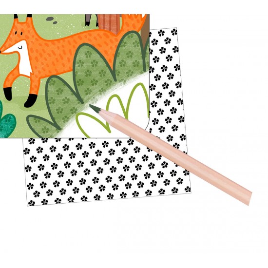 Joc creativ de pictura Art, APLI,  diverse modele, 24 coli si 11 creioane