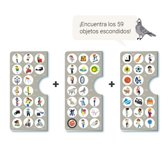 Puzzle educational Apli, 64x41 cm, tema Oras