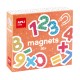 Set numere lemn Apli, cu magnet, 30 bucati/set