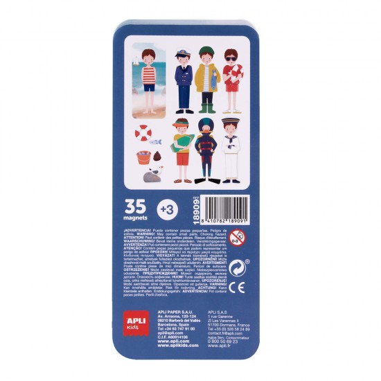 Set tematic Apli, 35 magneti, tema ocean