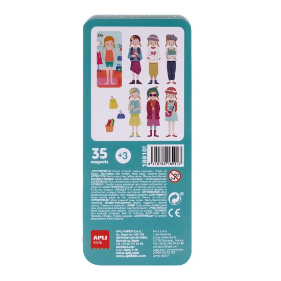 Set tematic Apli, 35 magneti, tema moda