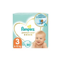 Scutece PAMPERS Premium Care Jumbo Pack nr 3, Unisex, 6-10 kg, 80 bucati