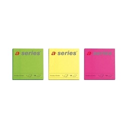 Notite adezive A-Series 75x75mm set 6x100 file diverse culori neon galben roz verde Notite adezive A-Series 75x75mm set 6x100 file diverse culori neon galben roz verde