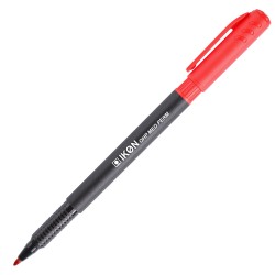 Marker permanent OHP IKON, varf mediu, 1 mm, rosu Marker permanent OHP IKON, varf mediu, 1 mm, rosu