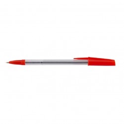 Pix fara mecanism, corp transparent, scriere rosu, 50 bucati/cutie