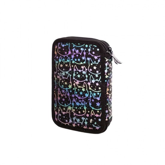 Penar scolar Astra Hash, neechipat, 2 compartimente, Neon Kitty