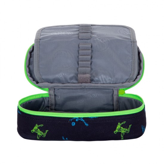 Penar scolar Astra AC6, neechipat, 1 compartiment, design fotbal