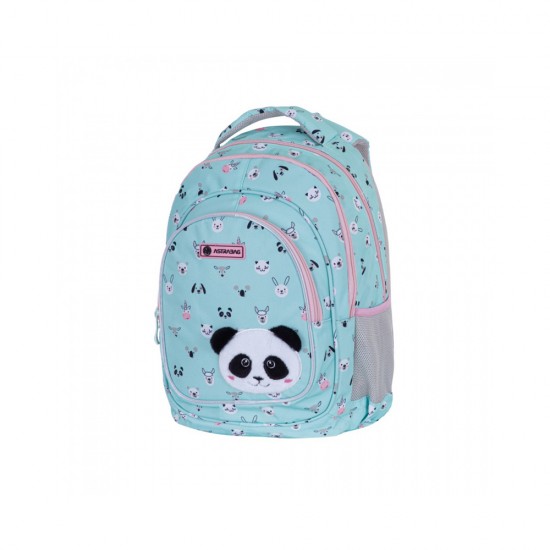 Ghiozdan scolar Astra AB330, 3 compartimente, colectia Panda