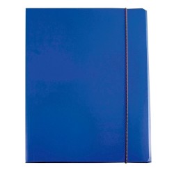 Mapa documente Ecomax, inchidere cu elastic, carton plastifiat, albastru Mapa documente Ecomax, inchidere cu elastic, carton plastifiat, albastru