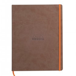 Notebook  A4+ Rhodiarama, 80 file, ivory dictando, maro Notebook  A4+ Rhodiarama, 80 file, ivory dictando, maro