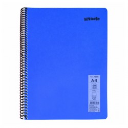 Caiet cu spira Mynote, format A4, 60 file offset 60 g/mp, liniatura dictando, coperta PP neon, mix de 8 culori Caiet cu spira Mynote, format A4, 60 file offset 60 g/mp, liniatura dictando, coperta PP neon, mix de 8 culori