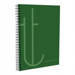 Caiet cu spira, Trendy Green, A4, dictando, 80 file Caiet cu spira, Trendy Green, A4, dictando, 80 file