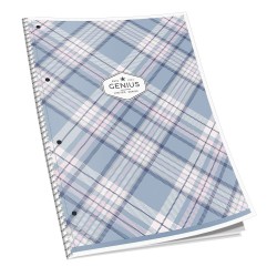 Caiet studentesc A4, 80 file, 60 g, matematica, coperta design carouri Caiet studentesc A4, 80 file, 60 g, matematica, coperta design carouri
