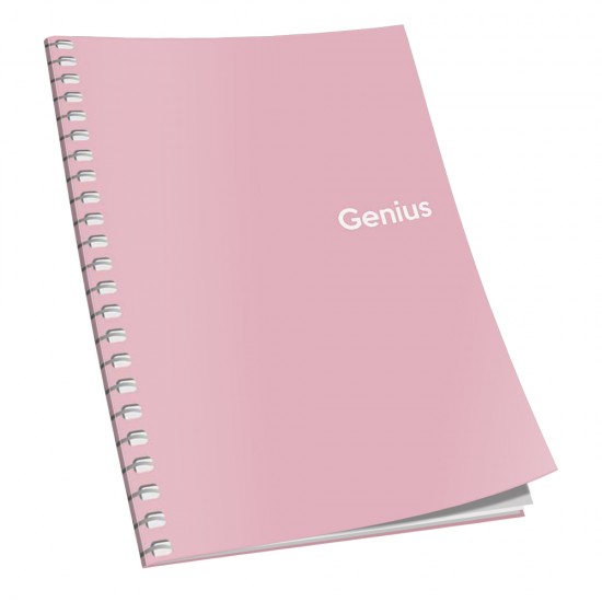 Caiet cu spira A6, 80 file, 70 g, matematica, coperta diverse culori