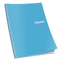 Caiet cu spira A5, 80 file, 70 g, matematica, coperta culori rece