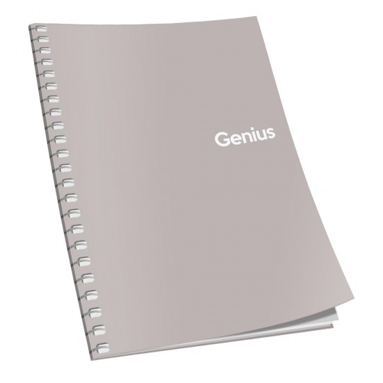 Caiet cu spira A6, 80 file, 70 g, matematica, coperta culori reci