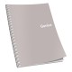 Caiet cu spira A6, 80 file, 70 g, matematica, coperta culori reci