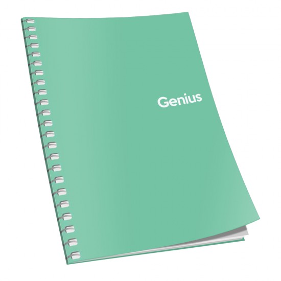 Caiet cu spira A6, 80 file, 70 g, matematica, coperta culori reci