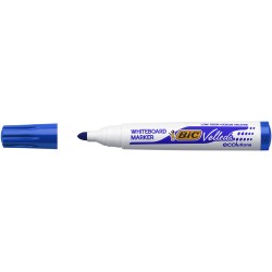 Marker tabla BIC, ECO Velleda 1701, rotund 1.5 mm, scriere albastra