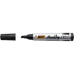 Marker permanent Bic 2300, varf tesit 3-5mm, negru Marker permanent Bic 2300, varf tesit 3-5mm, negru