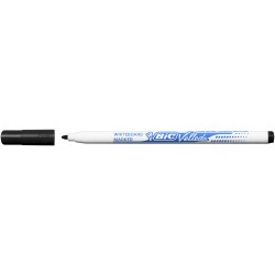 Marker pentru tabla Bic Eco Velleda 1721, varf rotund subtire, negru