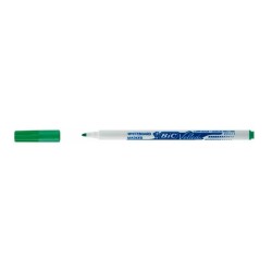 Marker pentru tabla Bic Eco Velleda 1721, varf rotund subtire, verde