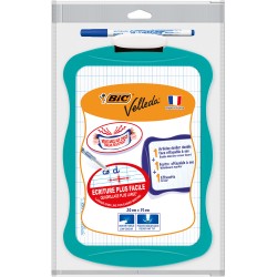 Tablita Velleda Bic Kids, 20 x 31 cm, cu marker si burete, diverse culori