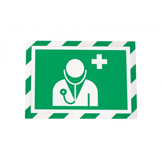 Display magnetic Durable Duraframe Security, A4, alb/verde, 2 bucati/set