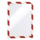 Display magnetic Durable Duraframe Security, A4, alb/rosu, 2 bucati/set