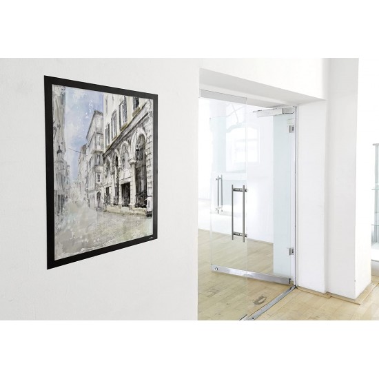 Display magnetic Durable Duraframe, 50 x 70 cm, negru, 1 bucata/set