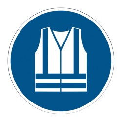 Marcaj pentru podea, Utilizati vesta de protectie