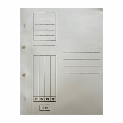 Dosar alb cu gauri 1/1, RTC, A4, carton, 10 bucati/set Dosar alb cu gauri 1/1, RTC, A4, carton, 10 bucati/set