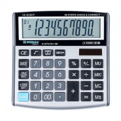 Calculator de birou Donau Tech, 136 x 134 x 28 mm, 10 digiti, argintiu Calculator de birou Donau Tech, 136 x 134 x 28 mm, 10 digiti, argintiu