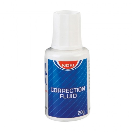 Fluid corector Noki, 20 ml, pe baza de solvent, aplicator cu pensula