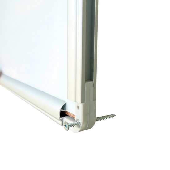 Tabla magnetica, Noki, INT-607, rama aluminiu, 120x240 cm, prindere pe perete