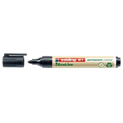 Marker permanent Edding Ecoline, varf rotund, 1.5-3 mm, negru Marker permanent Edding Ecoline, varf rotund, 1.5-3 mm, negru