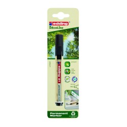 Marker permanent Edding 21, Ecoline, negru, varf rotund 1.5-3 mm, blister Marker permanent Edding 21, Ecoline, negru, varf rotund 1.5-3 mm, blister