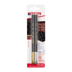 Marker Edding 1200 tip carioca, varf 1-3 mm auriu/argintiu blister Marker Edding 1200 tip carioca, varf 1-3 mm auriu/argintiu blister