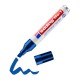 Marker permanent Edding No.1, varf retezat 1-5 mm, albastru