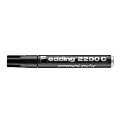 Marker permanent Edding 2200, varf tesit 1-5 mm, negru Marker permanent Edding 2200, varf tesit 1-5 mm, negru