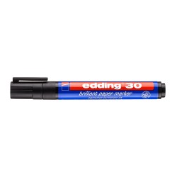 Marker permanent Edding 30, varf rotund 1.5-3 mm, negru Marker permanent Edding 30, varf rotund 1.5-3 mm, negru