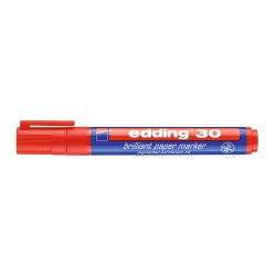 Marker permanent Edding 30, varf rotund 1.5-3 mm, rosu Marker permanent Edding 30, varf rotund 1.5-3 mm, rosu
