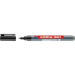 Marker Edding 361 pentru tabla, corp plastic, varf 1 mm, negru Marker Edding 361 pentru tabla, corp plastic, varf 1 mm, negru
