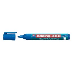 Marker Edding 380 pentru flipchart, varf rotund, 1.5-3 mm, albastru Marker Edding 380 pentru flipchart, varf rotund, 1.5-3 mm, albastru