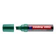 Marker permanent Edding 390, corp plastic, varf retezat 4-12 mm, verde