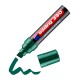 Marker permanent Edding 390, corp plastic, varf retezat 4-12 mm, verde